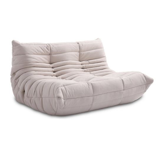 Alcantara Soffa 2-Sits Cremé