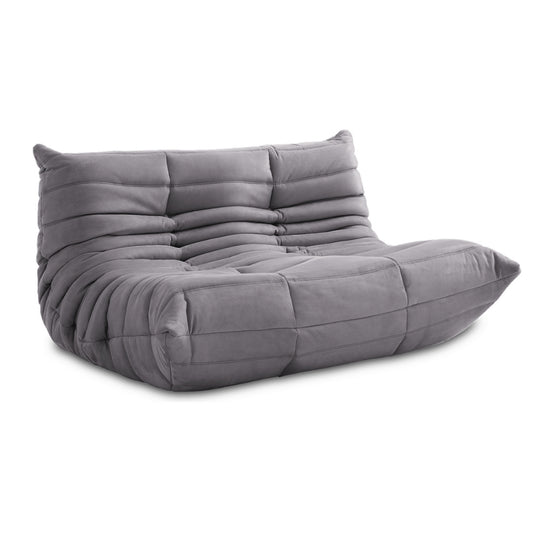 Alcantara Soffa 2-Sits Askgrå