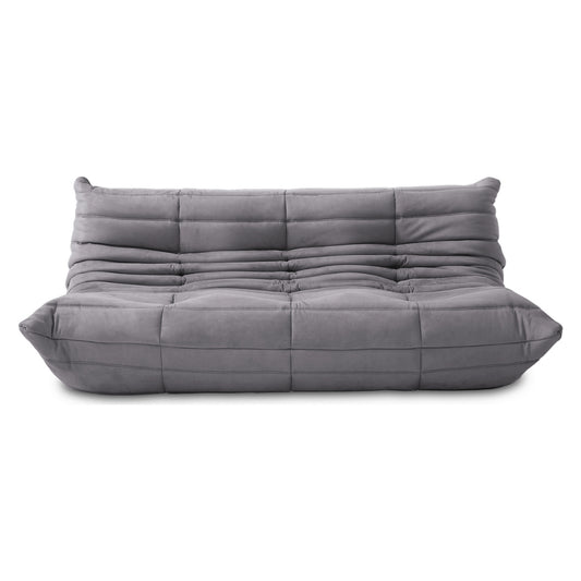 Alcantara Soffa 3-Sits Askgrå