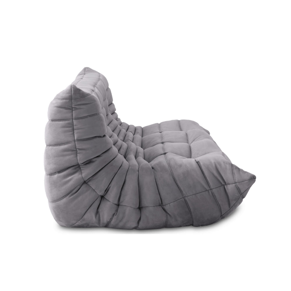 Alcantara Soffa 3-Sits Askgrå