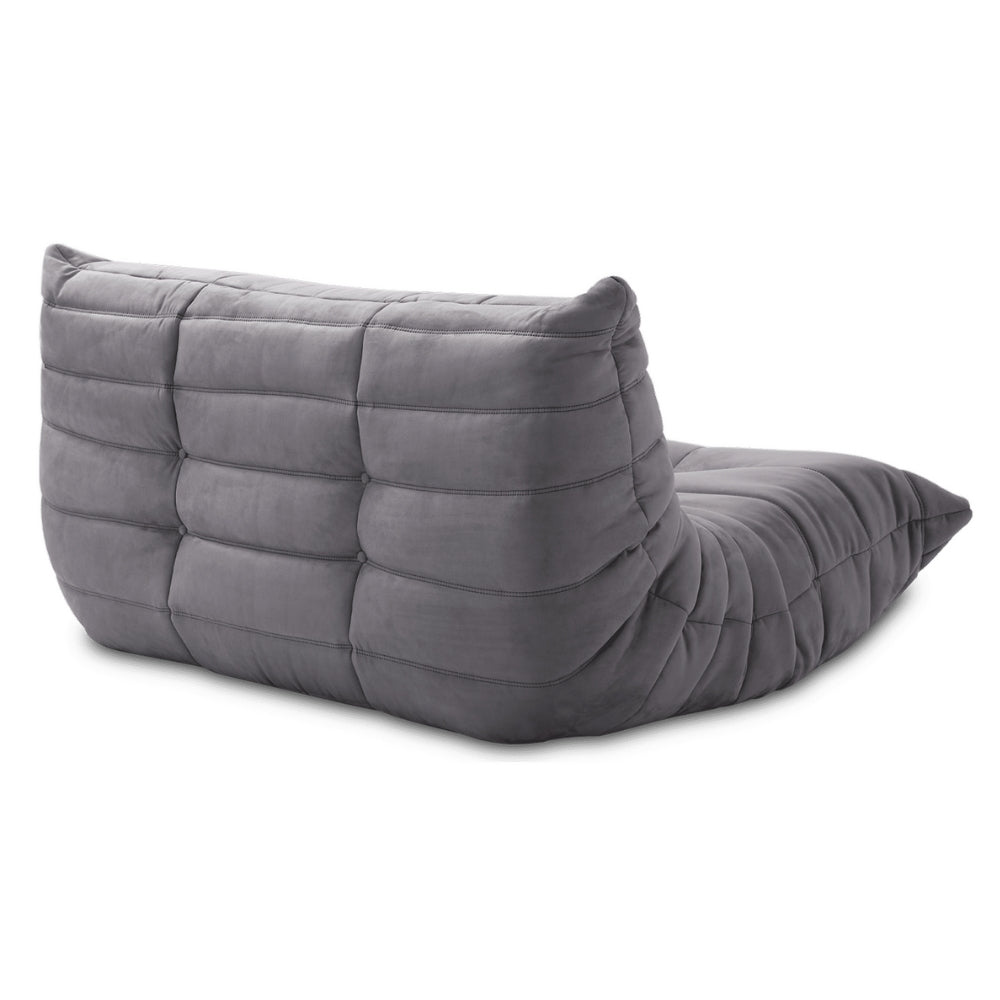 Alcantara Soffa 2-Sits Askgrå