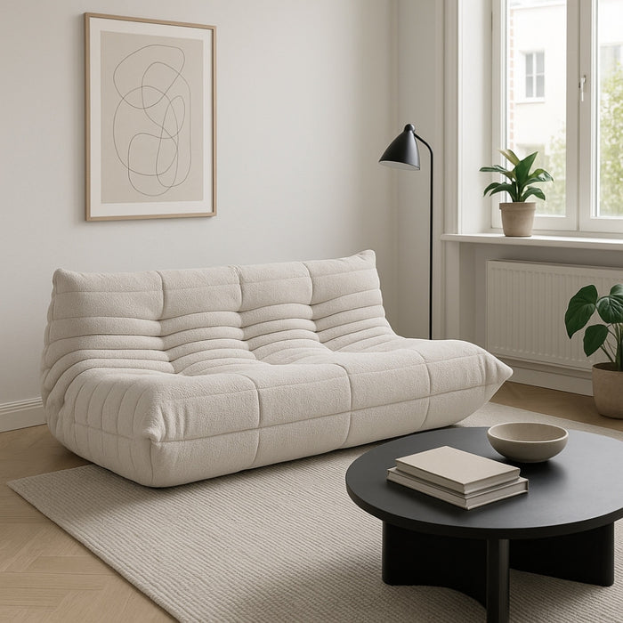 Soffa 3-Sits Cremé