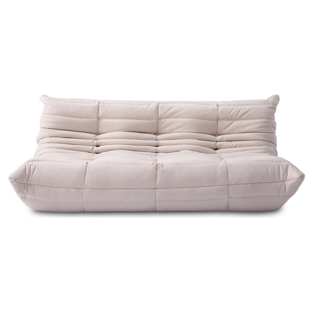 Alcantara Soffa 3-Sits Cremé