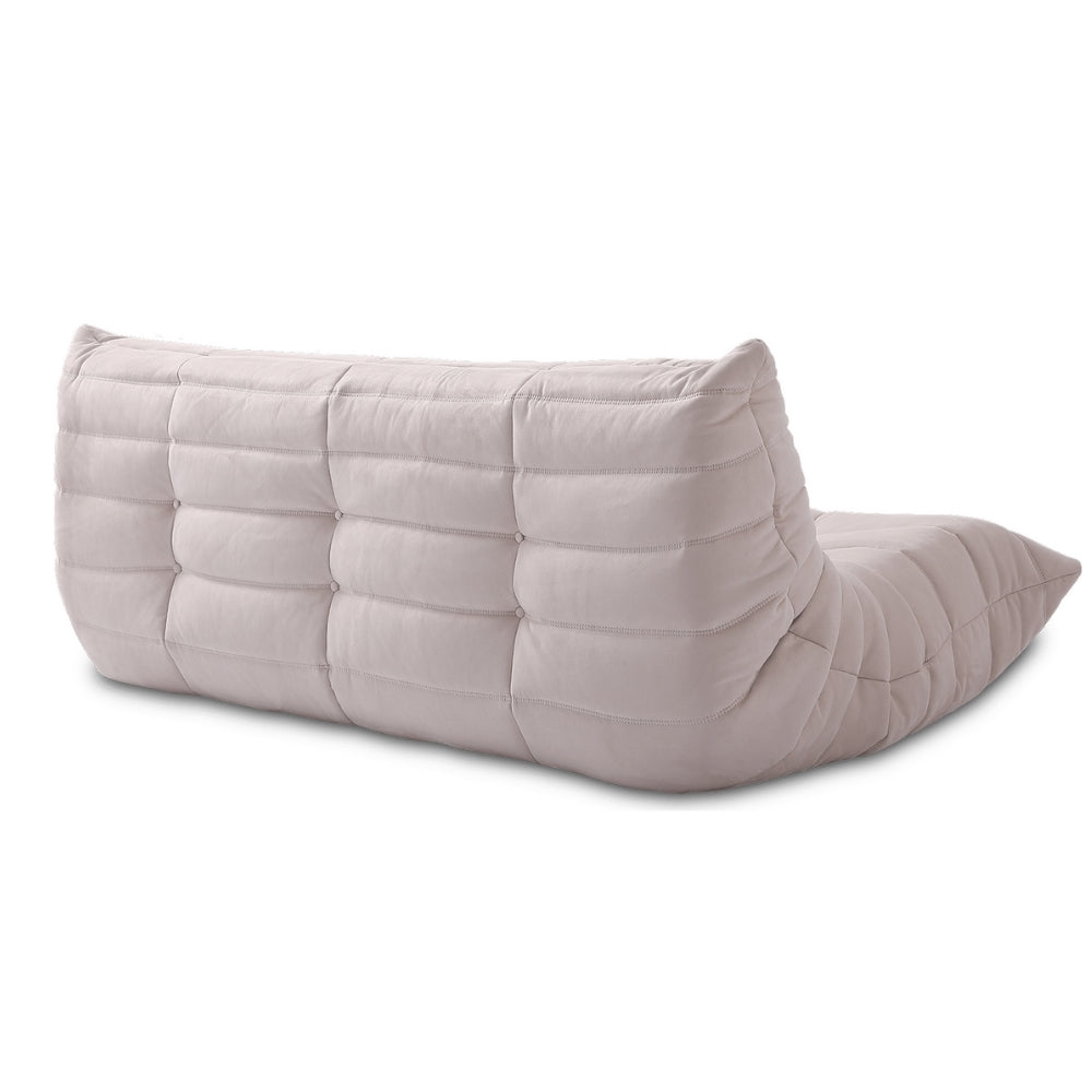 Alcantara Soffa 3-Sits Cremé